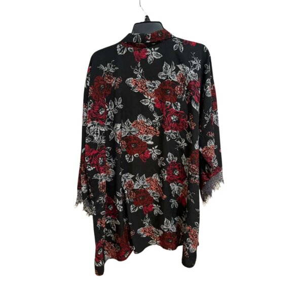 Papna Lounge Floral Robe & Shorts Set XL - Picture 3 of 5